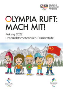 Cover der Unterrichtsmaterialien Primarstufe "Olympia ruft: Mach mit!" Peking 2022
