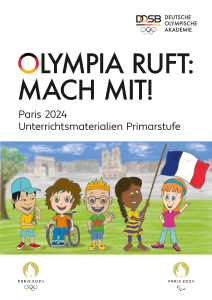 Cover der Unterrichtsmaterialien Primarstufe "Olympia ruft: Mach mit!" Paris 2024