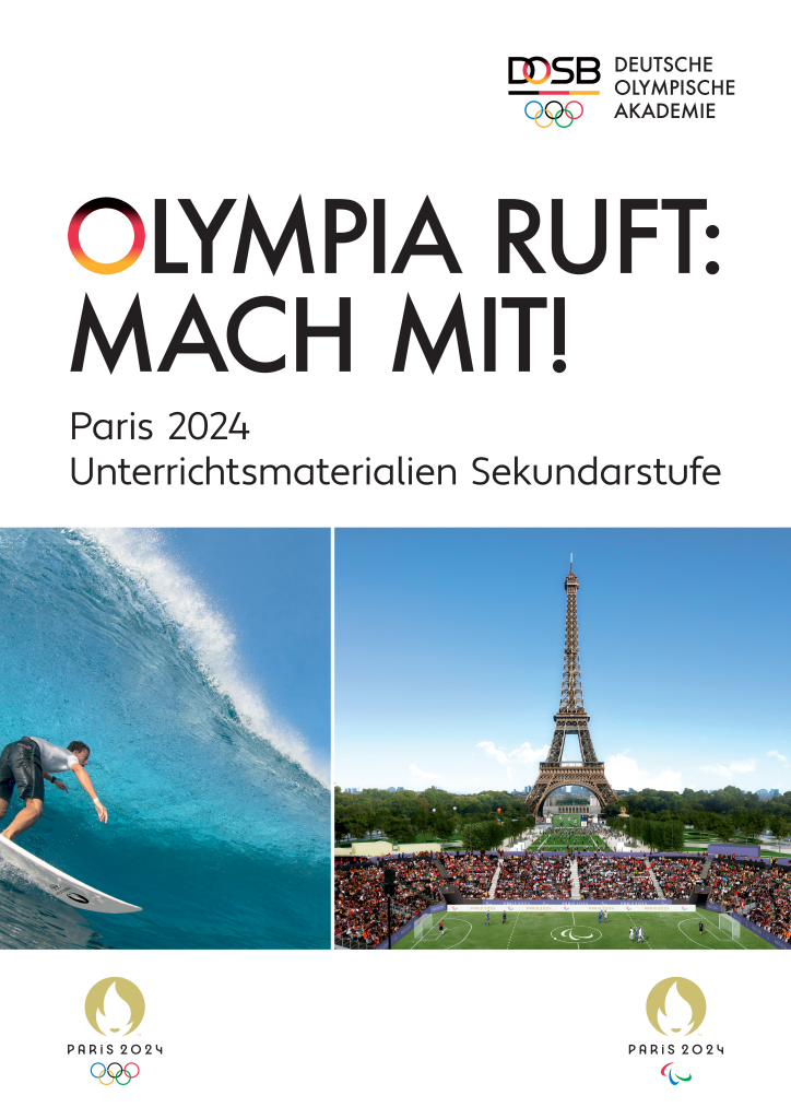 Cover der Unterrichtsmaterialien Sekundarstufe "Olympia ruft: Mach mit!" Paris 2024